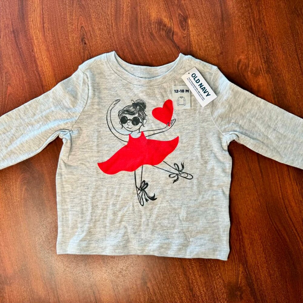 Girls Old Navy Valentines Long Sleeve
